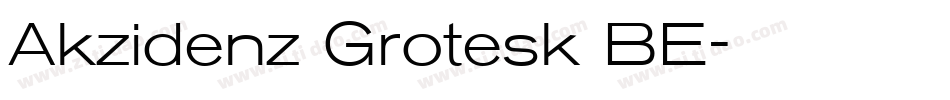 Akzidenz Grotesk BE字体转换